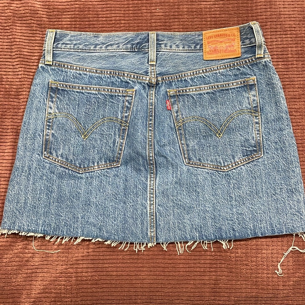 Levi's Blue Denim Mini Skirt
